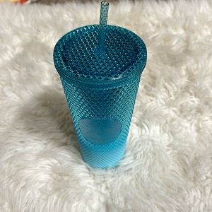 Starbucks Gradient Blue Bling Ombre Studded Tumbler Venti Cup 24 oz (2023)
